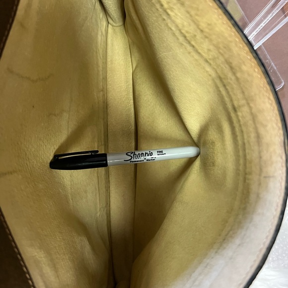 SOLD ‼️‼️Authentic GUCCI Clutch Bag GG PVC Leather Brown F5629 - Picture 4 of 14